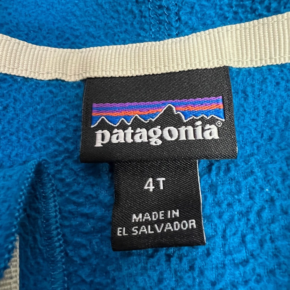 Patagonia Toddler Micro D Snap-T Full Zip Fleece Jacket 4T Blue 60155 - Picture 3 of 13